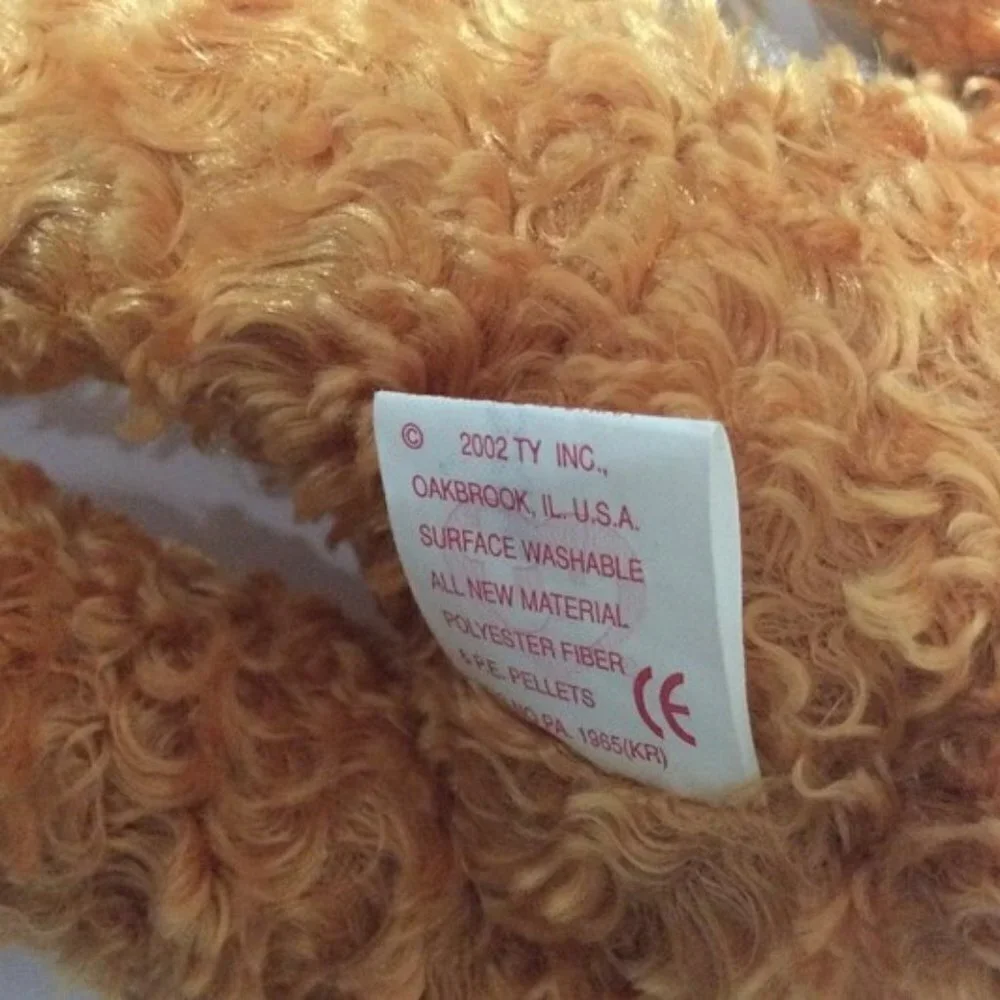 VINTAGE 2002 TEDDY 100TH ANN W/ MEDALLION TY BEANIE BABY 24 YEARS!